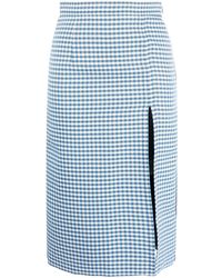 Marni - Check-pattern Longuette Skirt - Lyst