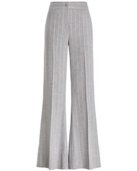 Genny - Pinstriped Sequin-Embellished Trousers - Lyst