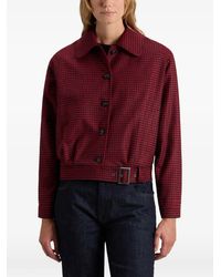 Woolrich - Check Belted Overshirt - Lyst