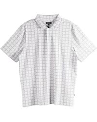 Malbon Golf - Evergreen Performance Pique Geometric-Print Polo Shirt - Lyst