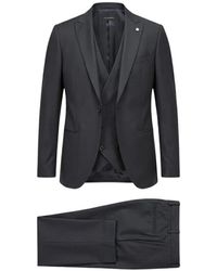 Luigi Bianchi - Peak-Lapels Three-Piece Suit - Lyst