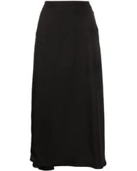 Jil Sander - Off-Centre Zip-Fastening Midi Skirt - Lyst