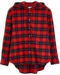 Bellerose - Camisa A Cuadros Con Capucha - Lyst
