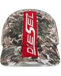 DIESEL - Baseballkappe Mit Batik-Print Und Logo-Patch - Lyst