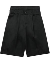 Simone Rocha - Pleated Belted Shorts - Lyst