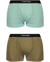 Tom Ford - Logo-waistband Cotton Boxers (pack Of Two) - Lyst