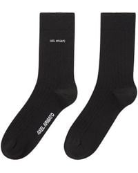Axel Arigato - Logo-Embroidered Ribbed Socks - Lyst