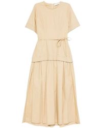 Tela - D. Lost Belted Pleated-Skirt Midi Dress - Lyst