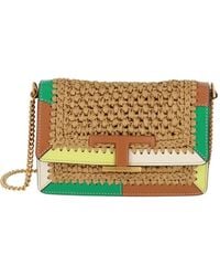 Tod's - T Timeless Woven Shoulder Bag - Lyst