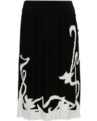 Lanvin - Two-tone Pleated Skirt - Lyst