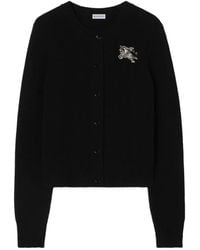 Burberry - Knight Wool Cashmere Cardigan - Lyst