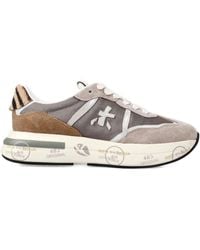 Premiata - Layered And Cream Sneakers - Lyst