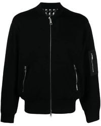 Neil Barrett - Zipped Ribbed-Knit Cardigan - Lyst