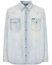 Amiri - Western Denim Long Sleeve Shirt - Lyst