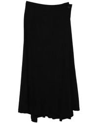 Yohji Yamamoto - Cotton Maxi Skirt - Lyst