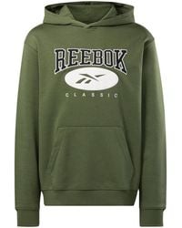 Reebok - Sudadera Varsity Con Capucha Y Logo - Lyst