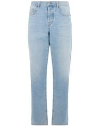 DIESEL - Jean Droit À Fini Délavé - Lyst