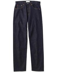 Japan Blue Jeans - Logo-Patch Straight-Leg Jeans - Lyst