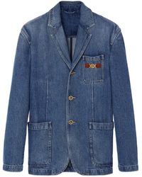Versace - Medusa Biggie Denim Jacket - Lyst