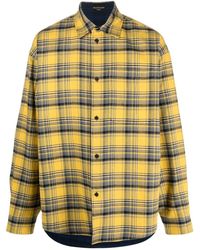 Balenciaga - Check-pattern Button-up Shirt - Lyst