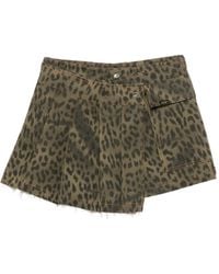 ANDERSSON BELL - Skort A Portafoglio Con Stampa Leopardo - Lyst