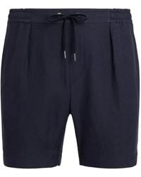 Ralph Lauren - Pleated-Front Drawstring Shorts - Lyst