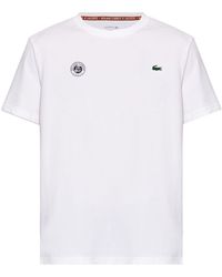 Lacoste - X Rolland Garros Crew-neck T-shirt - Lyst