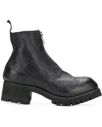 Guidi - Front Zip Ankle Boots - Lyst