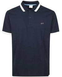 Sun 68 - Contrast-Trim Polo Shirt - Lyst