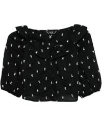 To b. by agnès b. - フローラル ブラウス - Lyst