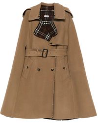Burberry - Wollen Cape - Lyst