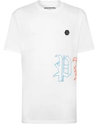 Philipp Plein - Logo-Embroidered Cotton T-Shirt - Lyst
