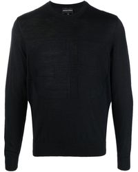 Emporio Armani - Monogram Pattern Sweater - Lyst