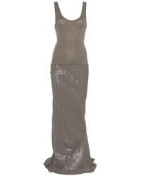 Rick Owens - Dafne Textured Sleeveless Midi Dress - Lyst