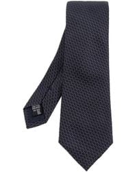 Giorgio Armani - Geometric-Pattern Silk Tie - Lyst