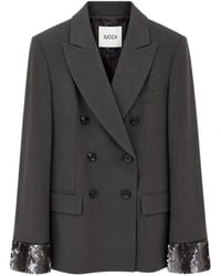 Jucca - Sequin-Embellished Double-Breasted Blazer - Lyst