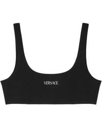 Versace - Haut À Logo Brodé - Lyst
