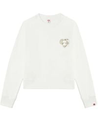 A Bathing Ape - Heart Appliqué Sweater - Lyst
