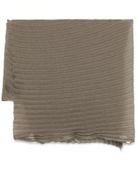 Issey Miyake - "Pleats" Silky Wool Stole Accessories - Lyst