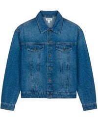 Off-White c/o Virgil Abloh - Logo-Print Denim Jacket - Lyst