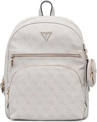 Guess - Sac À Dos Zippé À Logo Imprimé - Lyst