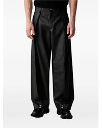 Rains - Press-Stud Wide-Leg Trousers - Lyst