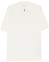 Eleventy - Half-Zip Short-Sleeve Polo Shirt - Lyst