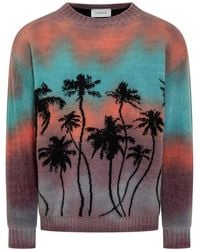 Laneus - Pullover mit Rundhalsausschnitt - Lyst