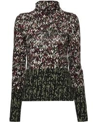 Loewe - Knit-Print Long-Sleeve Top - Lyst