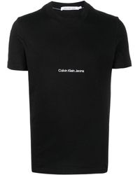 Calvin Klein - Logo-print Detail T-shirt - Lyst