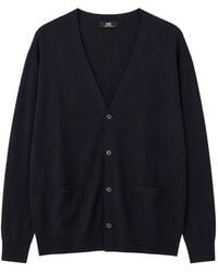 Alpha Studio - Fine-Knit Button-Up Cardigan - Lyst