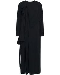 Yohji Yamamoto - Binder Draped Layered Maxi Dress - Lyst
