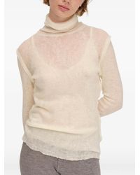 Gudrun & Gudrun - Bjørk High-Neck T-Shirt - Lyst