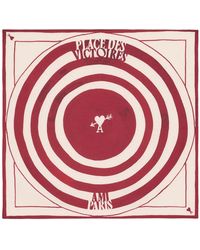 Ami Paris - Place Des Victoires Printed Scarf - Lyst